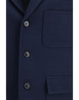 Gucci Longline Single-Breasted Blazer - Deep Blue