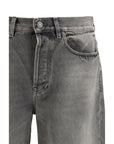 Golden Goose Gray/Grey Wide Leg Jeans