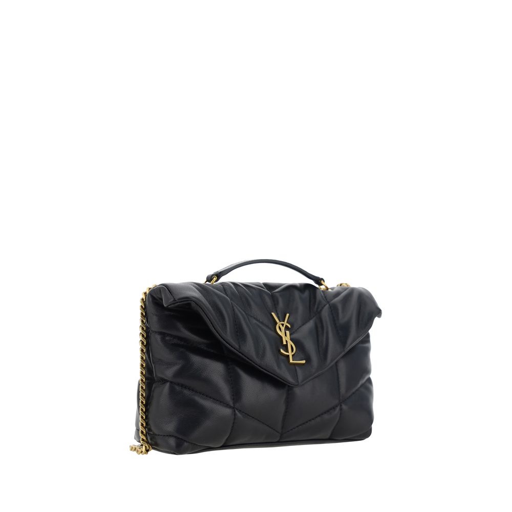 Saint Laurent Quilted Black Leather Shoulder Bag