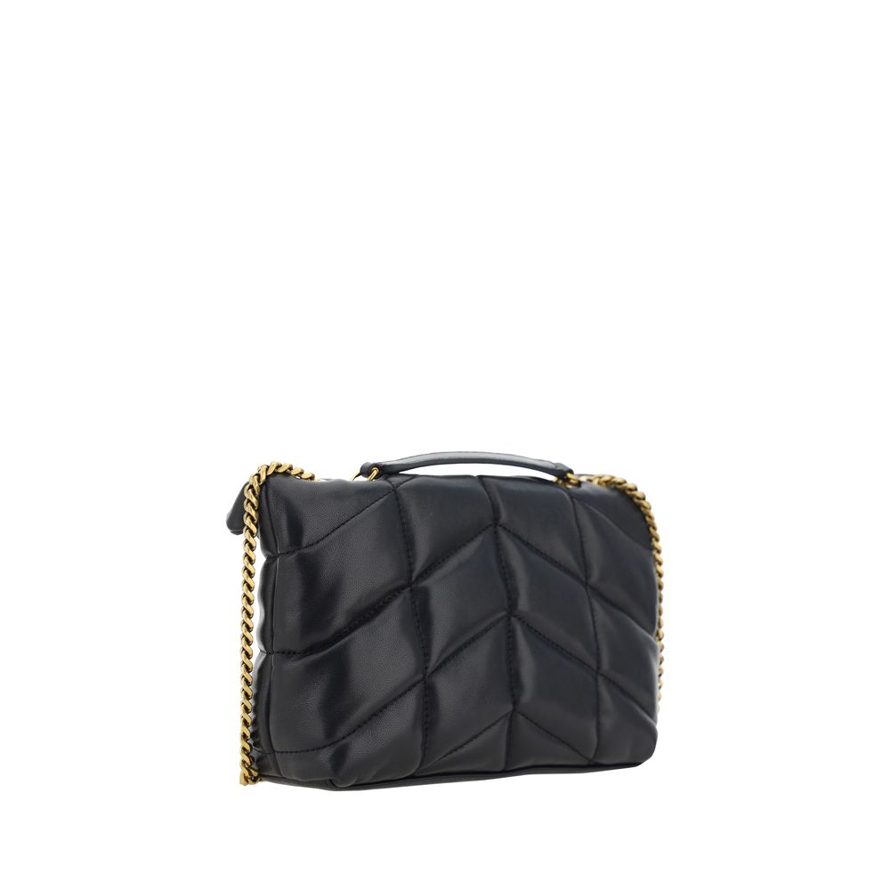 Saint Laurent Quilted Black Leather Shoulder Bag