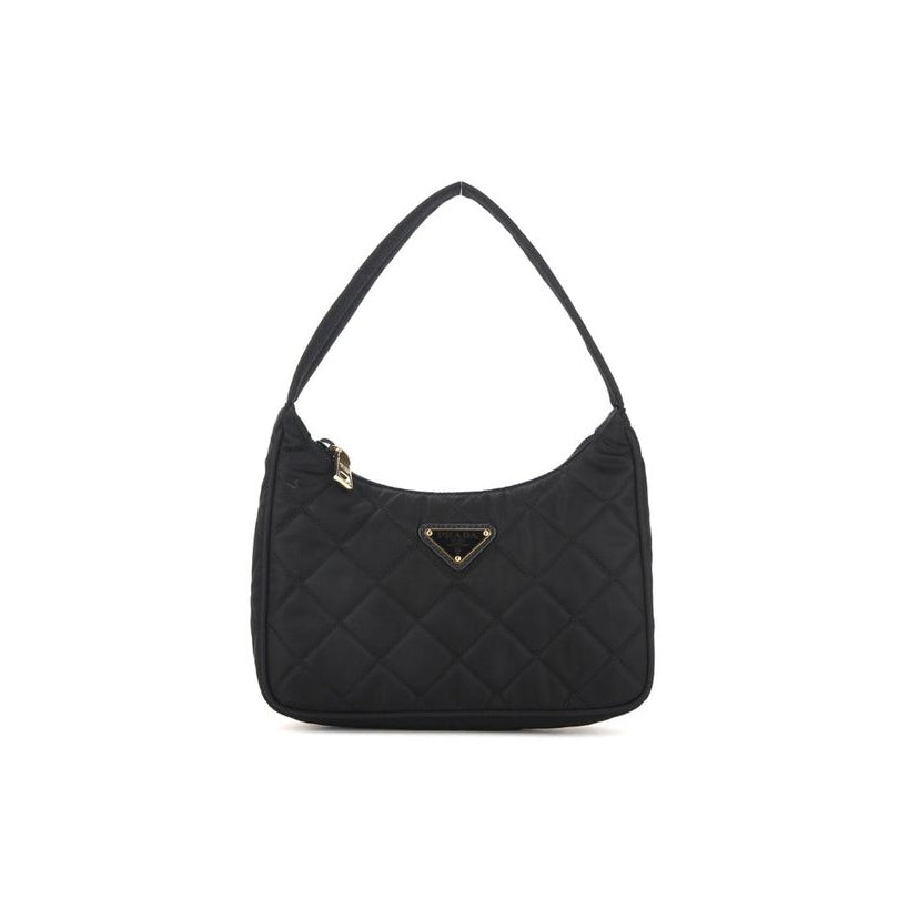 Prada Quilted Shoulder Bag - Black
