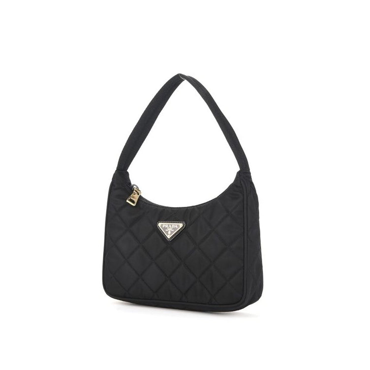 Prada Quilted Shoulder Bag - Black