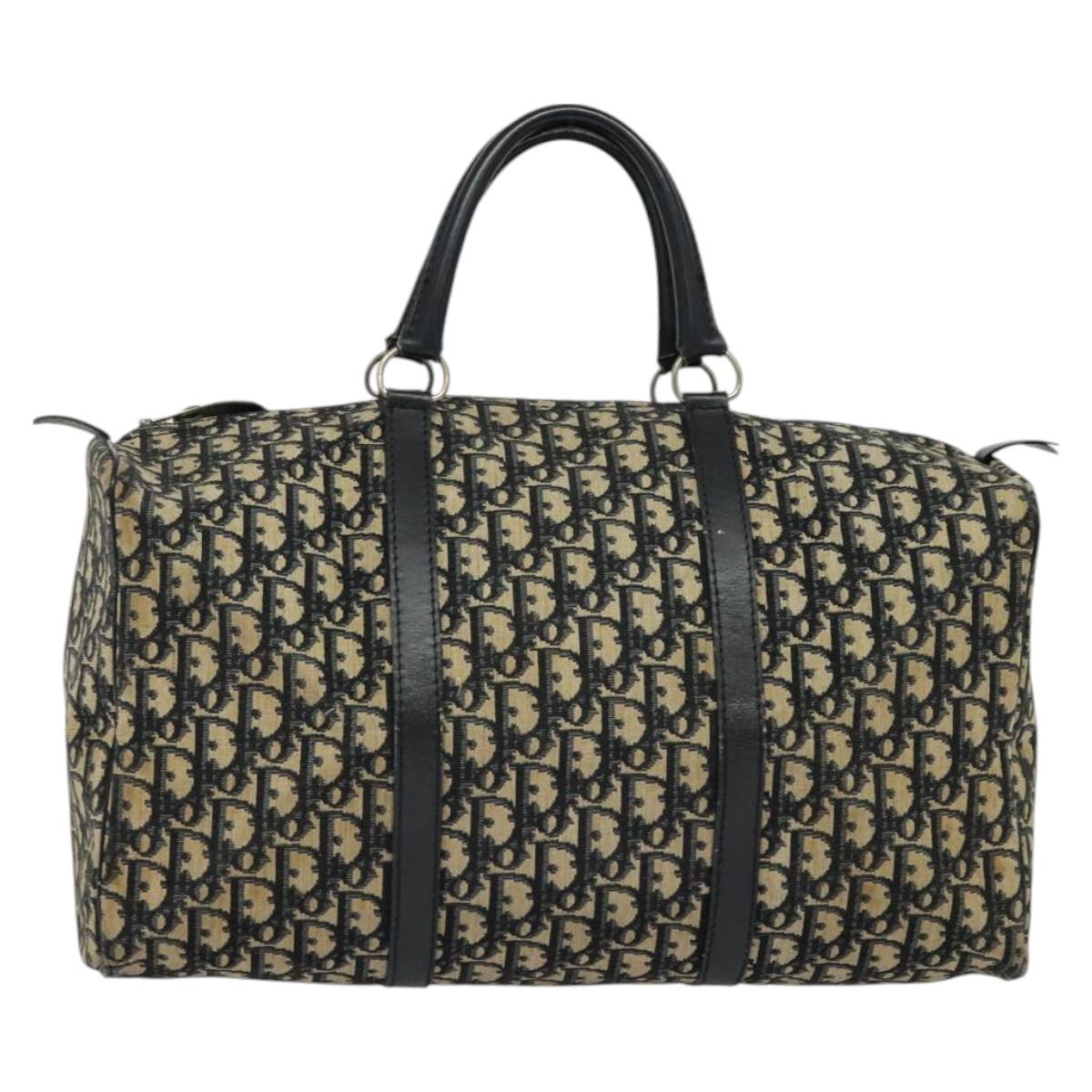 Dior Oblique Blue Canvas Duffle & Bowling Bag