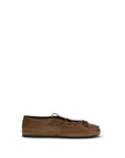 Miu Miu Brown Leather Ballet Flats