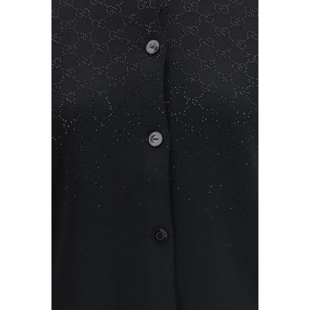 Gucci GG Black Wool Cardigan