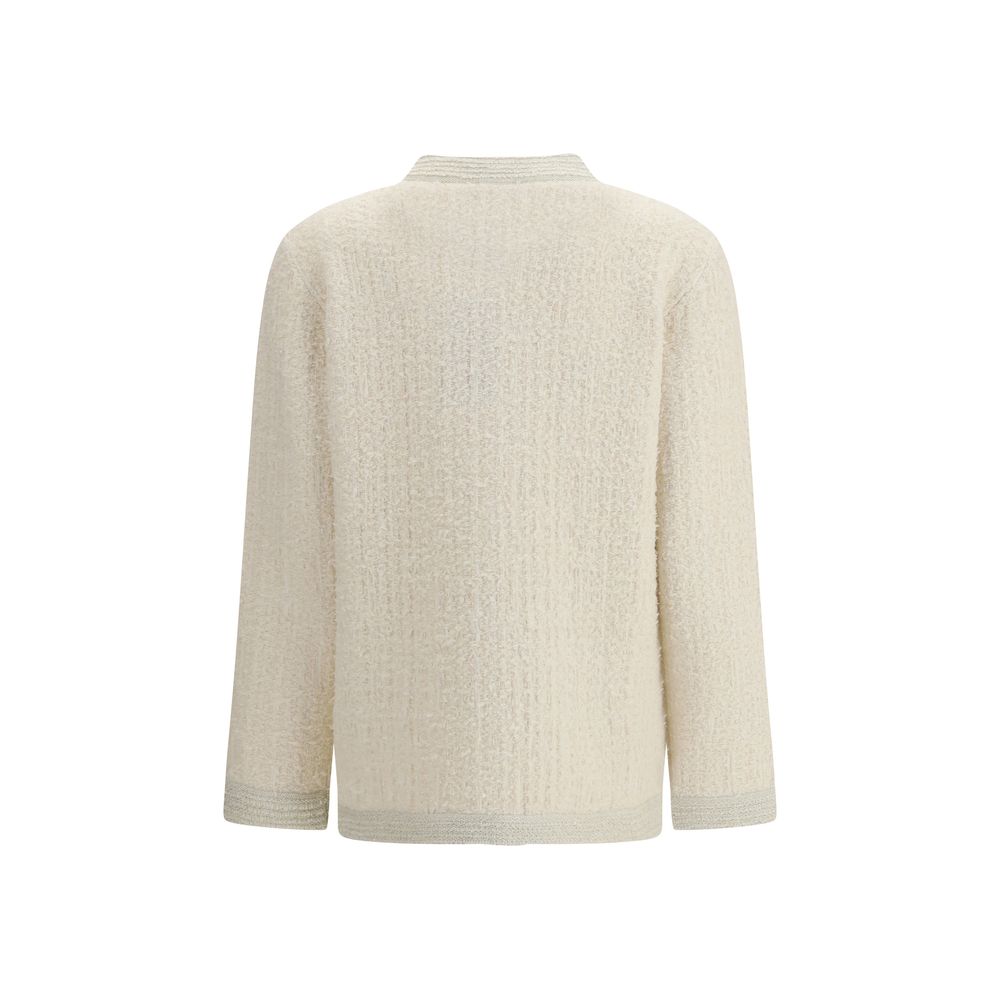 Gucci Porcelain Structured Wool Cardigan