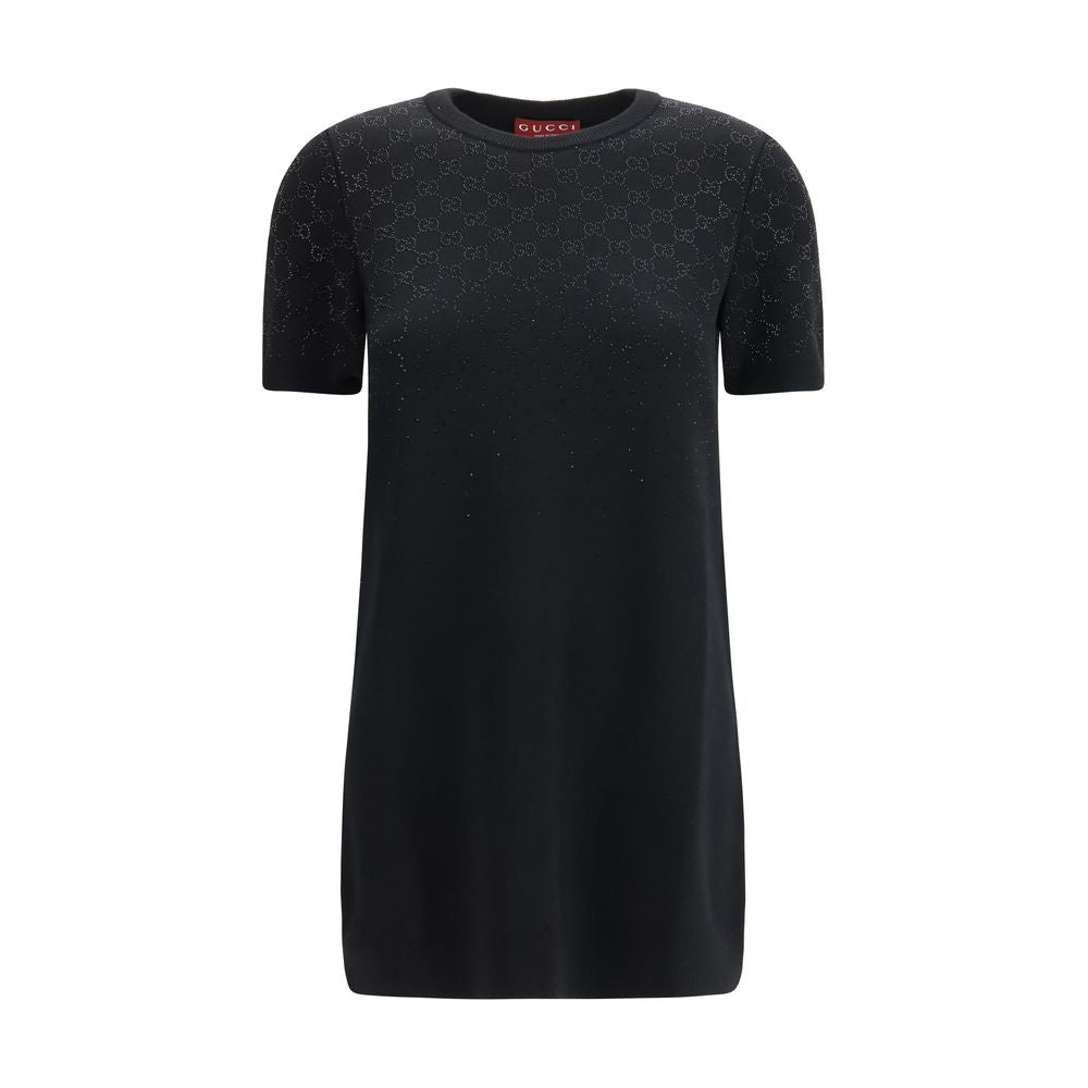Gucci GG Black Wool Mini Dress