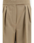 Max Mara Virgin Wool Baggy Wide Leg Pants
