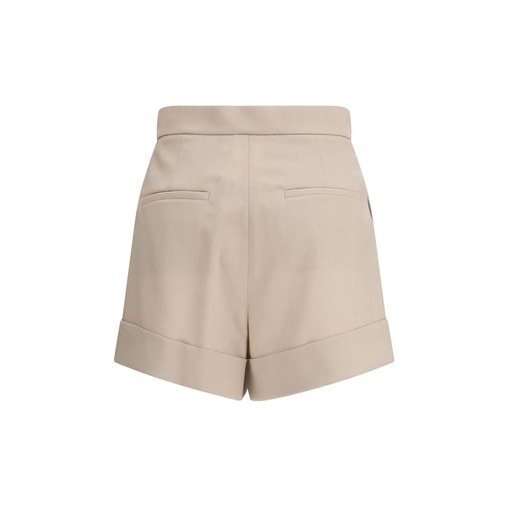 Max Mara Wool-Mohair-Silk High Rise Shorts