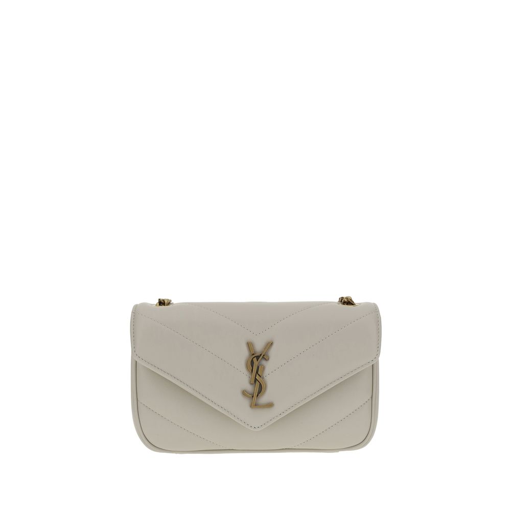 Saint Laurent Lou Lou Shoulder Bag - White