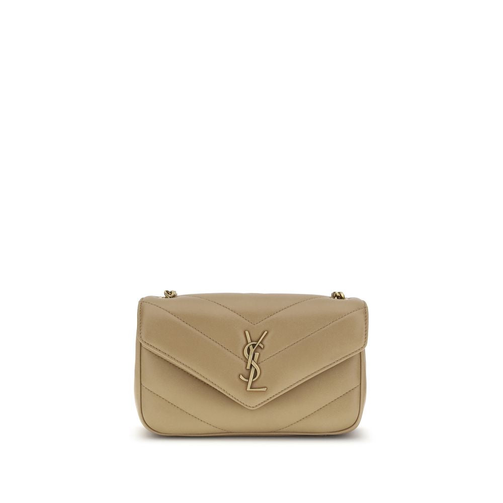Saint Laurent Lou Lou Shoulder Bag - Beige