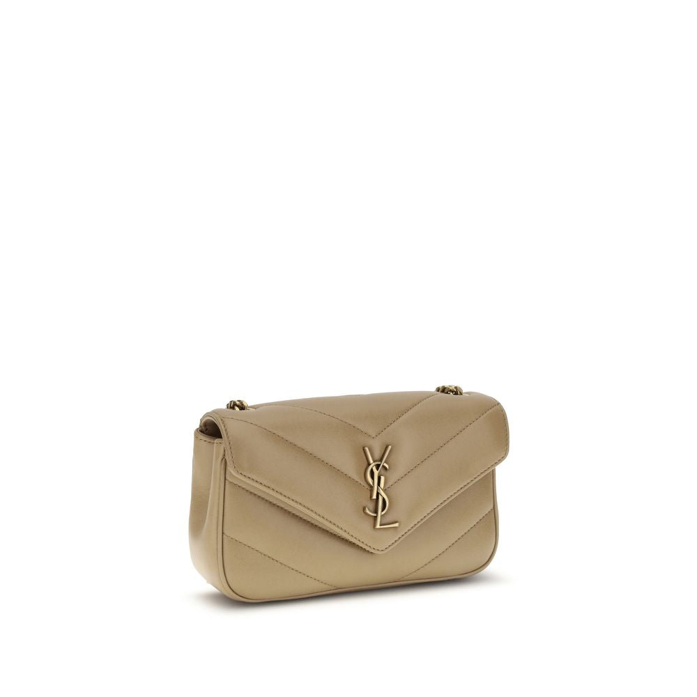 Saint Laurent Lou Lou Shoulder Bag - Beige