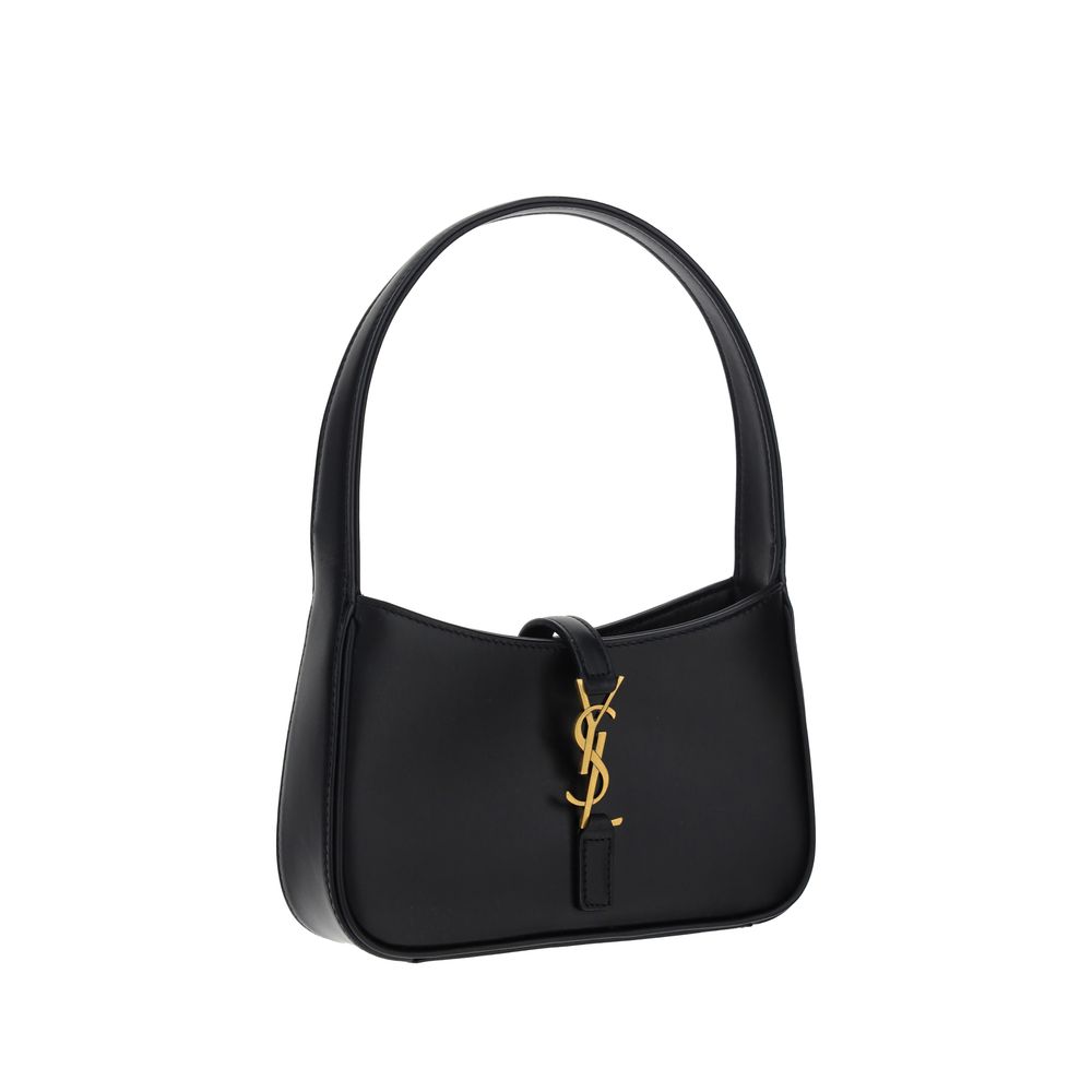 Saint Laurent Le 5 à 7 mini leather hobo bag - Black