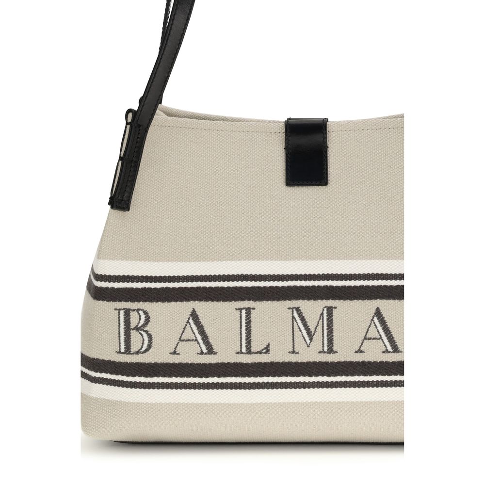 Balmain Canvas Shoulder Bag