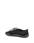 Prada Paracord Lace-Up Leather Sneakers - Black