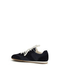 Prada Suede Leather Low Top Sneakers - Deep Blue