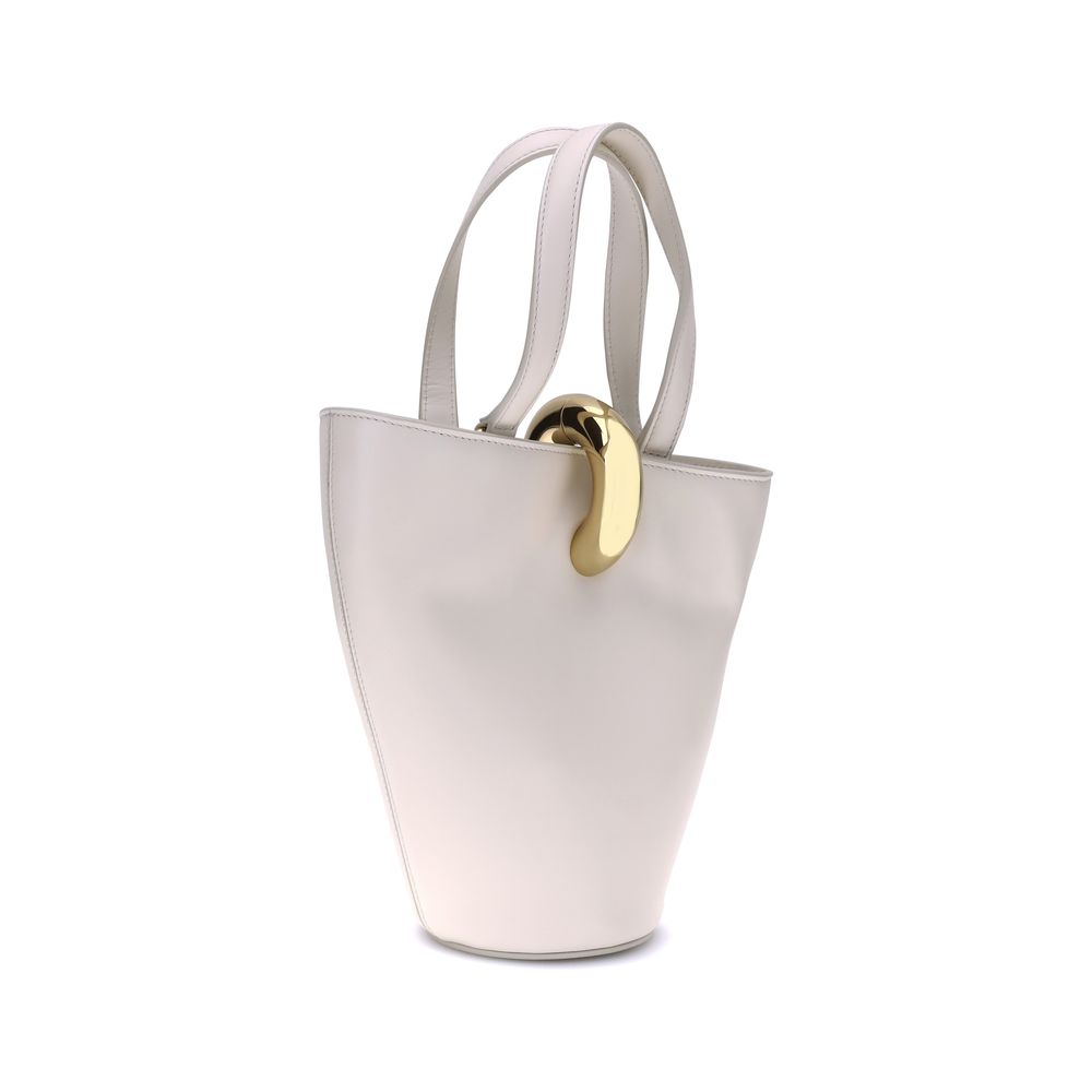 Jacquemus La Bambola Cream/Beige Leather Shoulder Bag