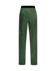 Tom Ford Silk Straight Leg Casual Pants - Green