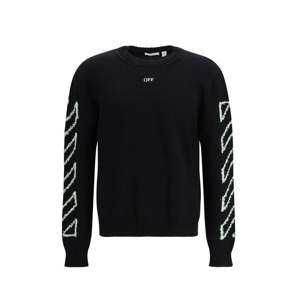 Off-White Arrow Knit Sweater - Black