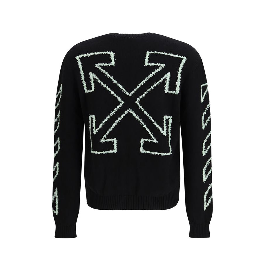 Off-White Arrow Knit Sweater - Black