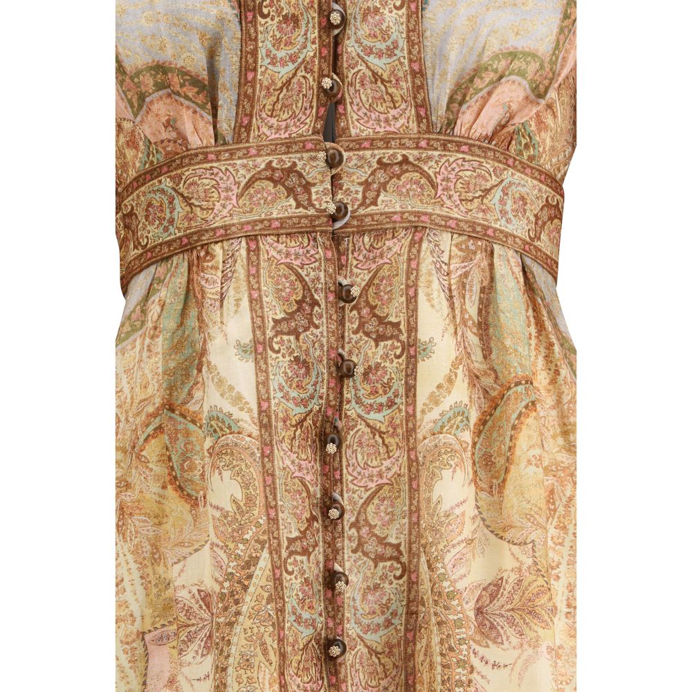 Zimmermann Wanderlust Linen Long Dress