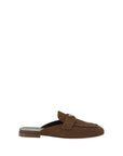 Prada Brown Suede Leather Mules