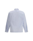 Prada Re-Nylon Striped Shirt Jacket - Blue