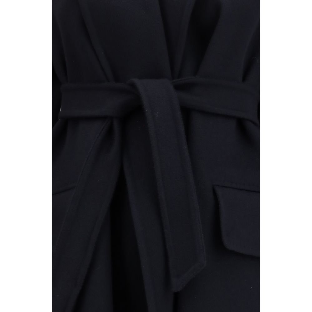 Max Mara Mxmcesto Cashmere Extra Long Coat - Black