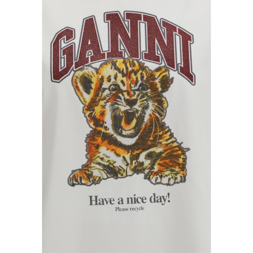 Ganni Logo T-Shirt - White