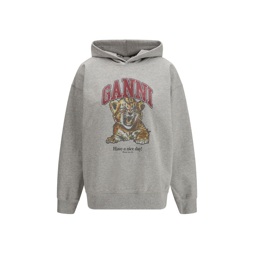 Ganni Tiger Hoodie - Marle Gray/Grey