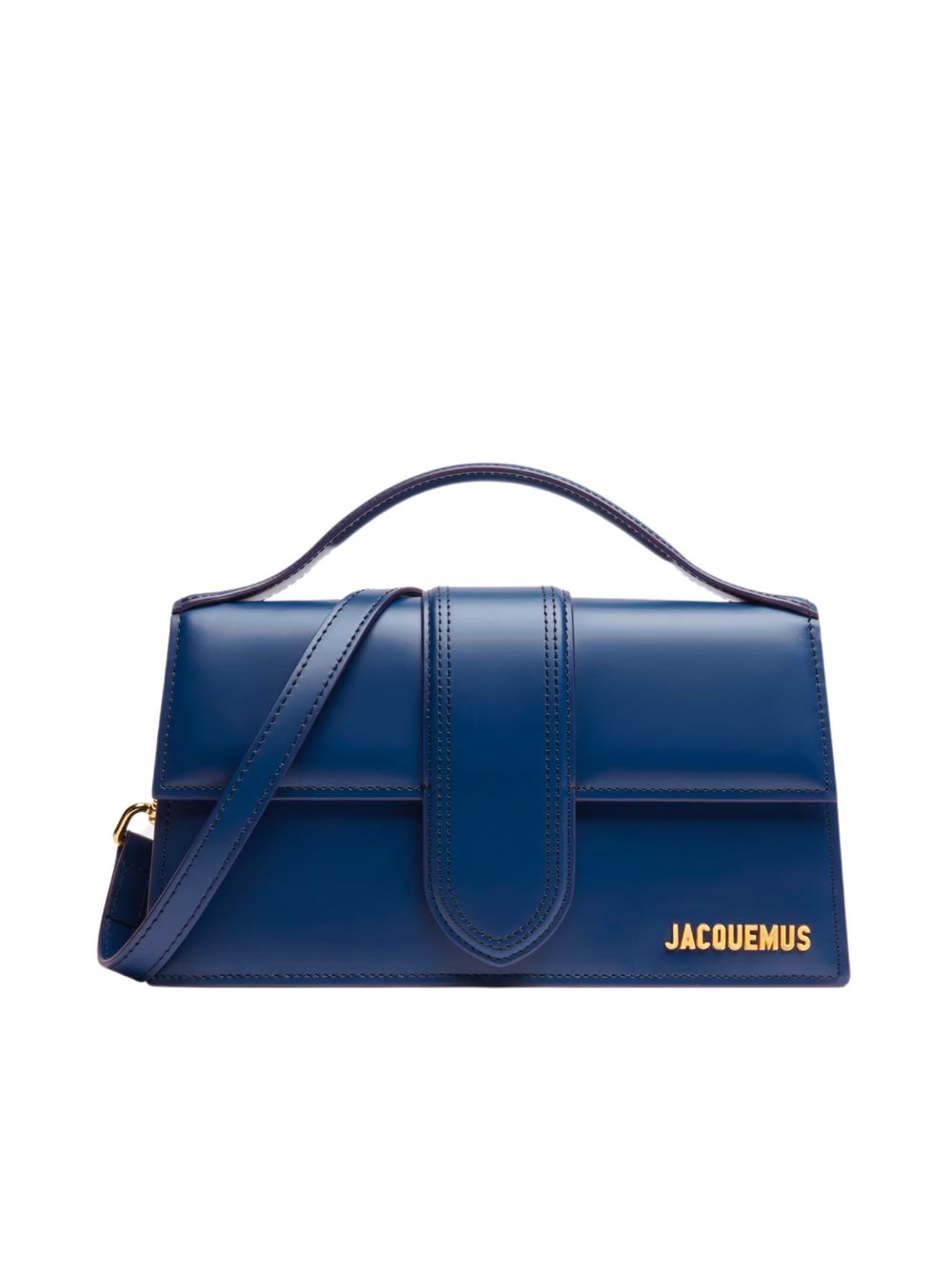 Jacquemus Navy Blue Leather Le Grand Bambino Handbag
