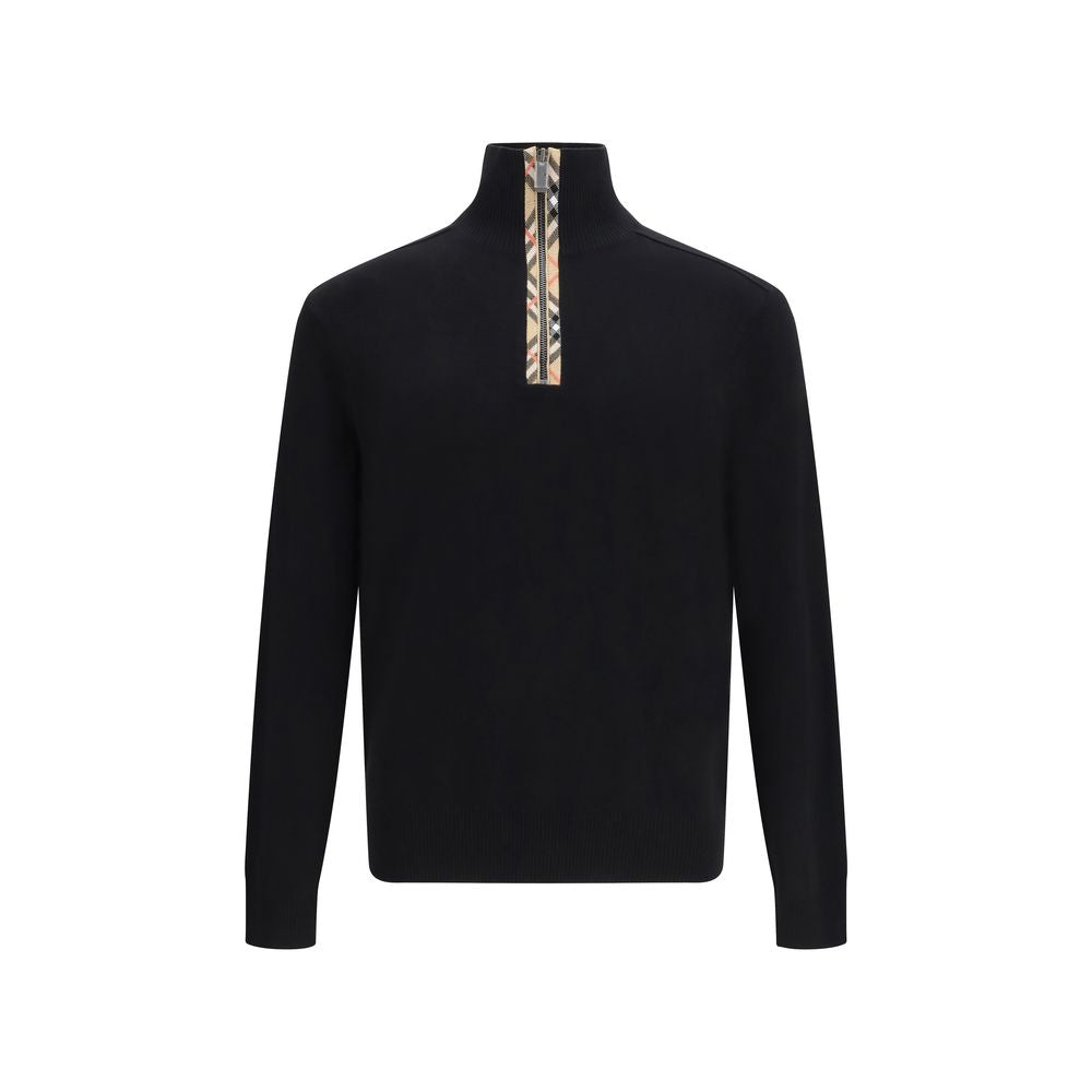 Burberry Black Wool Knit Top & Sweater