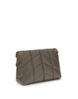 Saint Laurent Medium Loulou Puffer Shoulder Bag - Gray/Grey