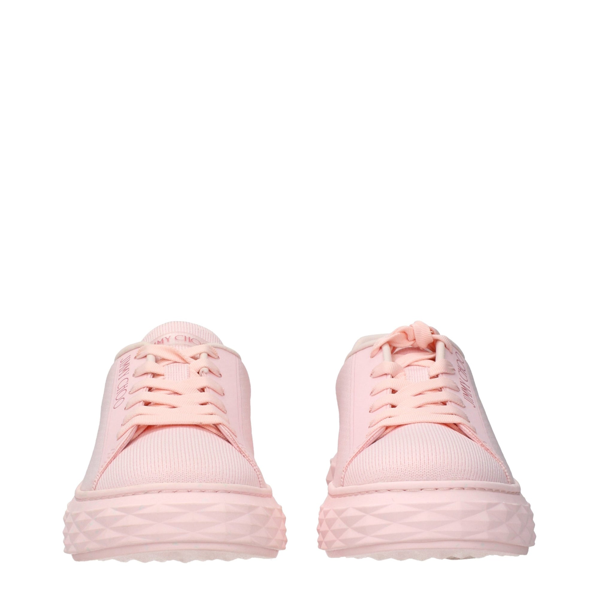 Jimmy Choo Diamond Platform Pink Low Top Sneakers