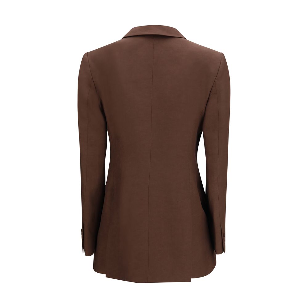 P.A.R.O.S.H. Double-Breasted Blazer - Brown