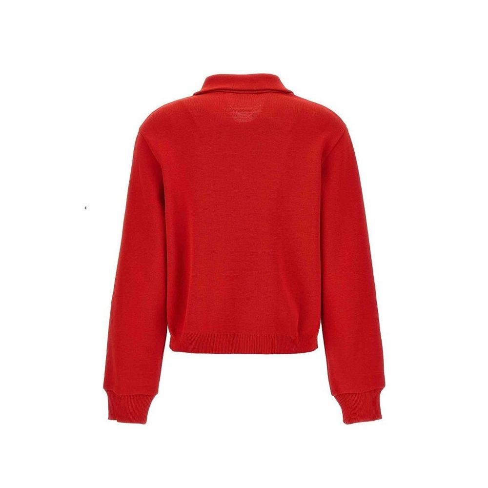 Autry Button Up Athletic Jacket - Red