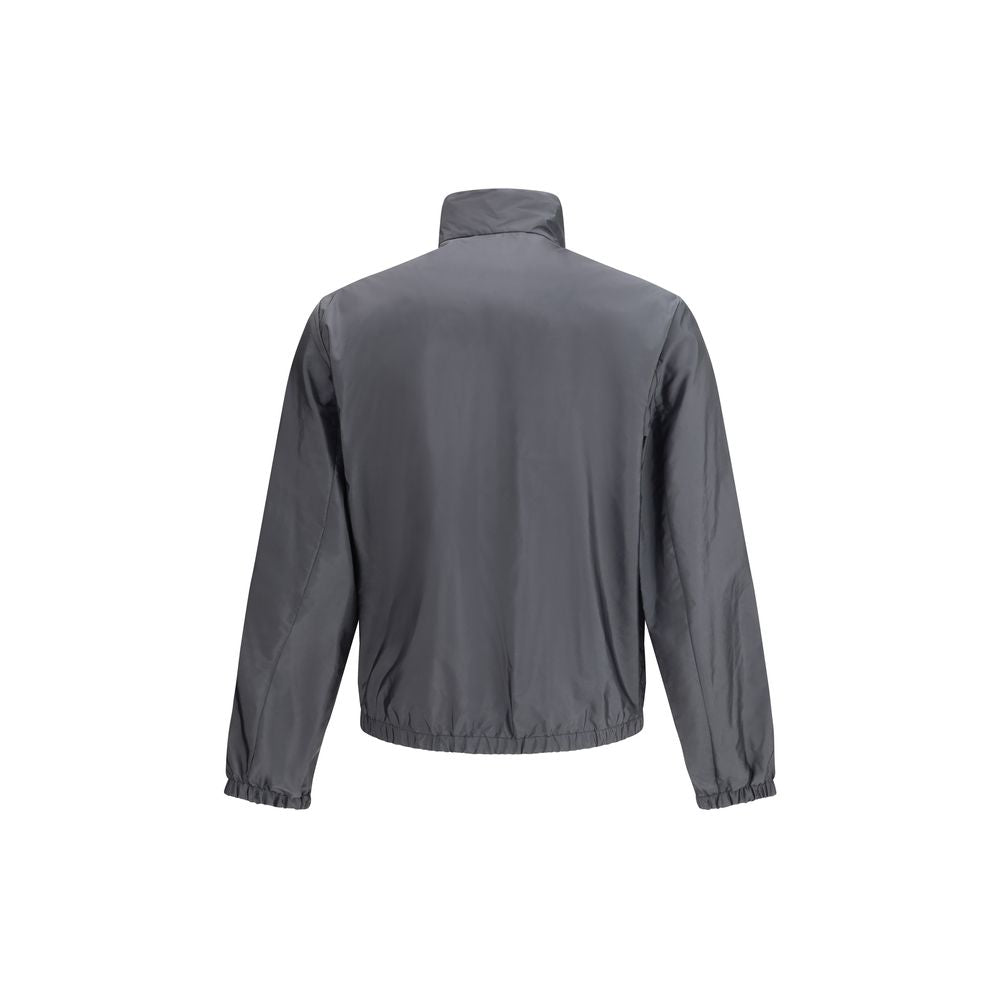 Prada Gray/Grey Re-Nylon High Collar Jacket