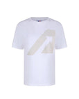 Autry Logo Cotton T-Shirt - White - Made In Italy