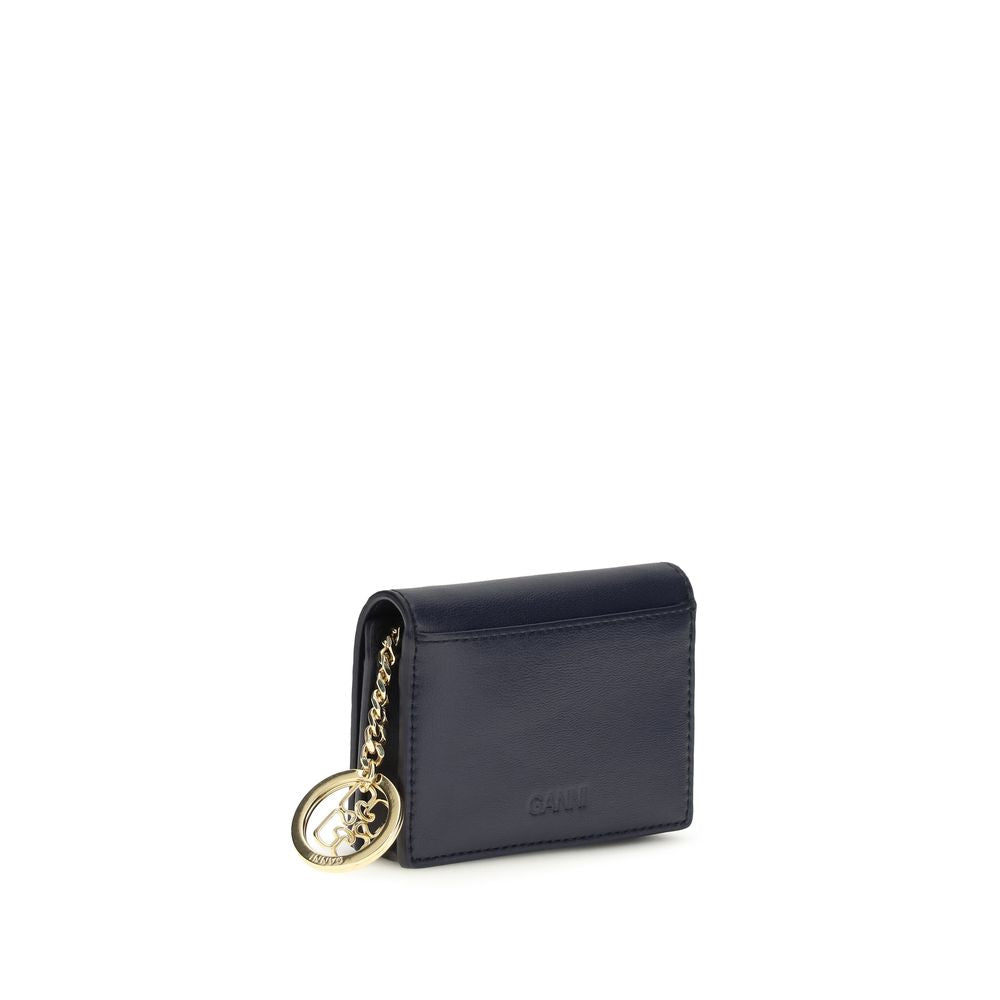 Ganni Teddy Bear Recycled Leather Card Holder
