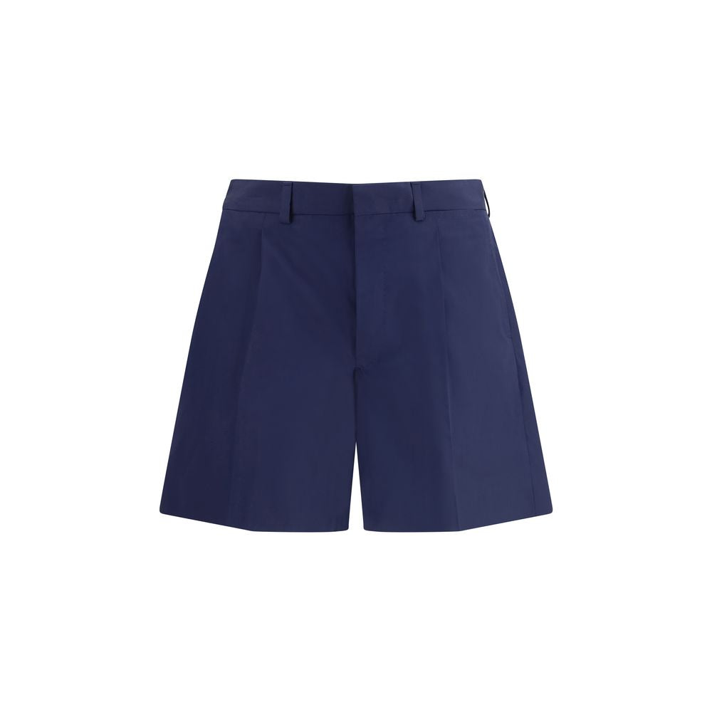 Prada Blue Cotton Chino Shorts