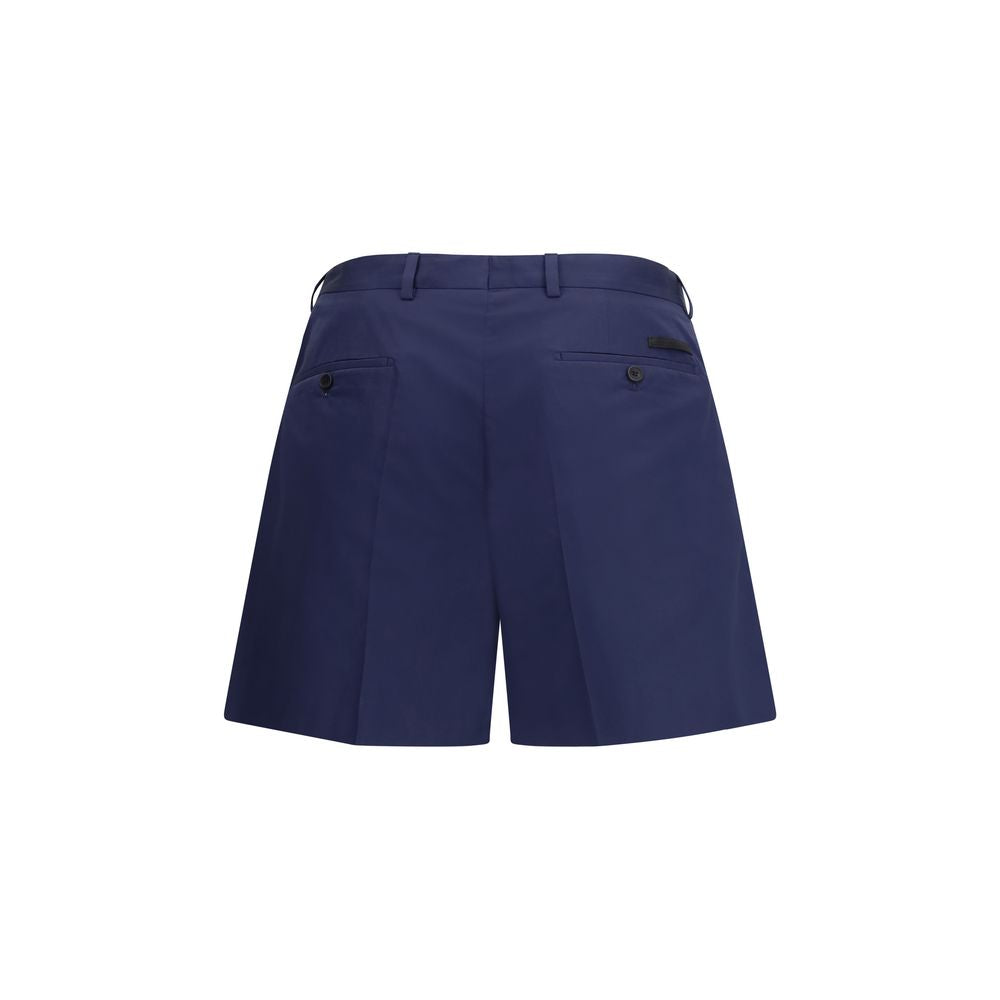 Prada Blue Cotton Chino Shorts