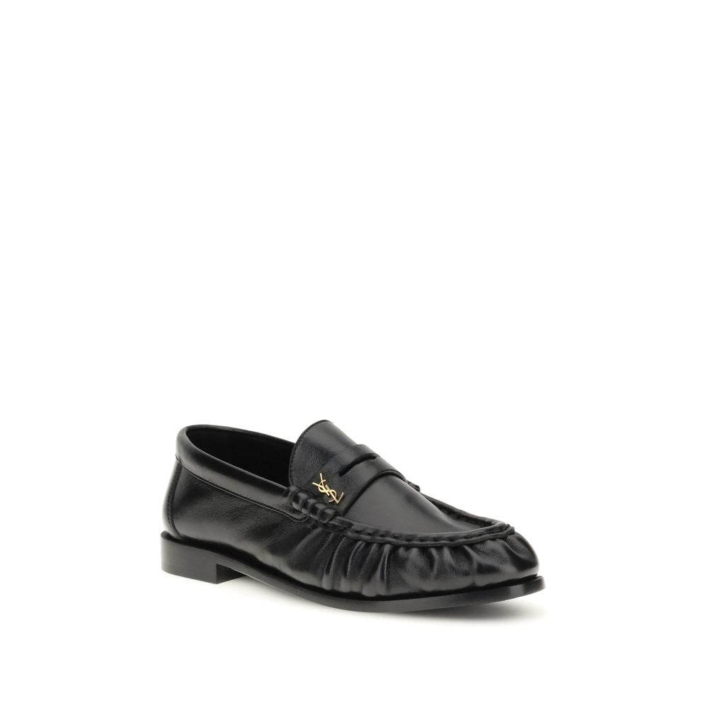 Saint Laurent Cassandre Le Loafers - Black
