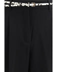 Max Mara Elegant Wide Leg Pants - Black