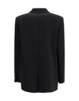 Max Mara Black Bosco Longline Blazer