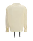 Max Mara Ivory Silk Blouse