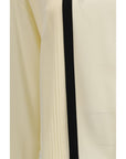 Max Mara Ivory Long Sleeve Silk Blouse
