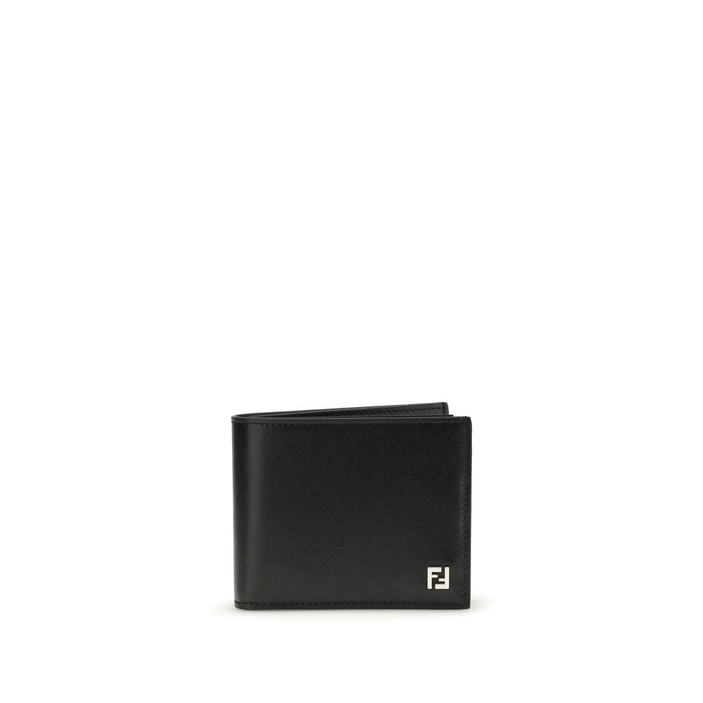 Fendi FF Leather Bifold Wallet - Black