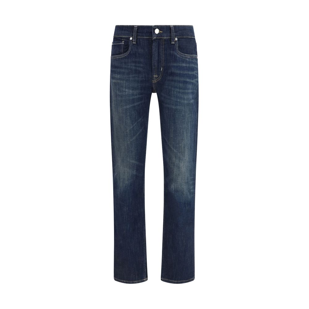 7FOR Mid-Blue Slim Dojo Jeans