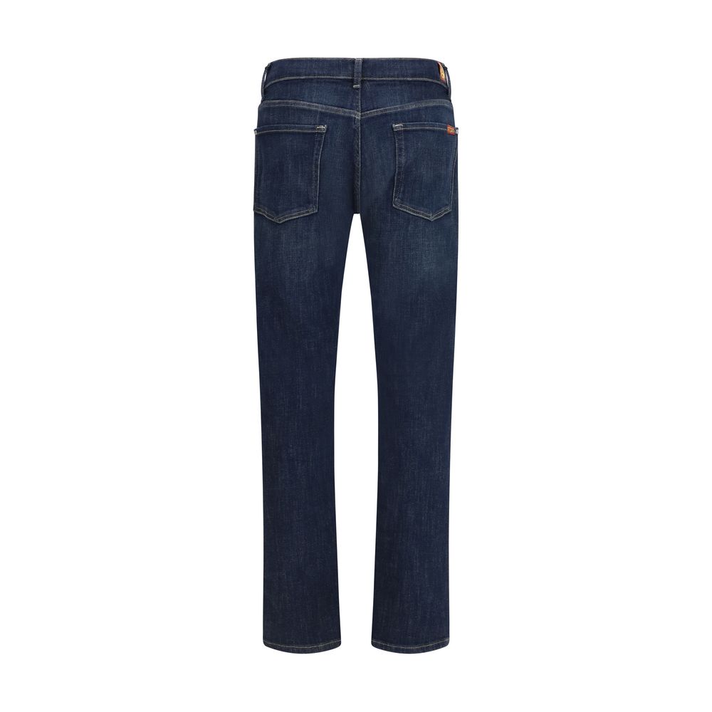 7FOR Mid-Blue Slim Dojo Jeans