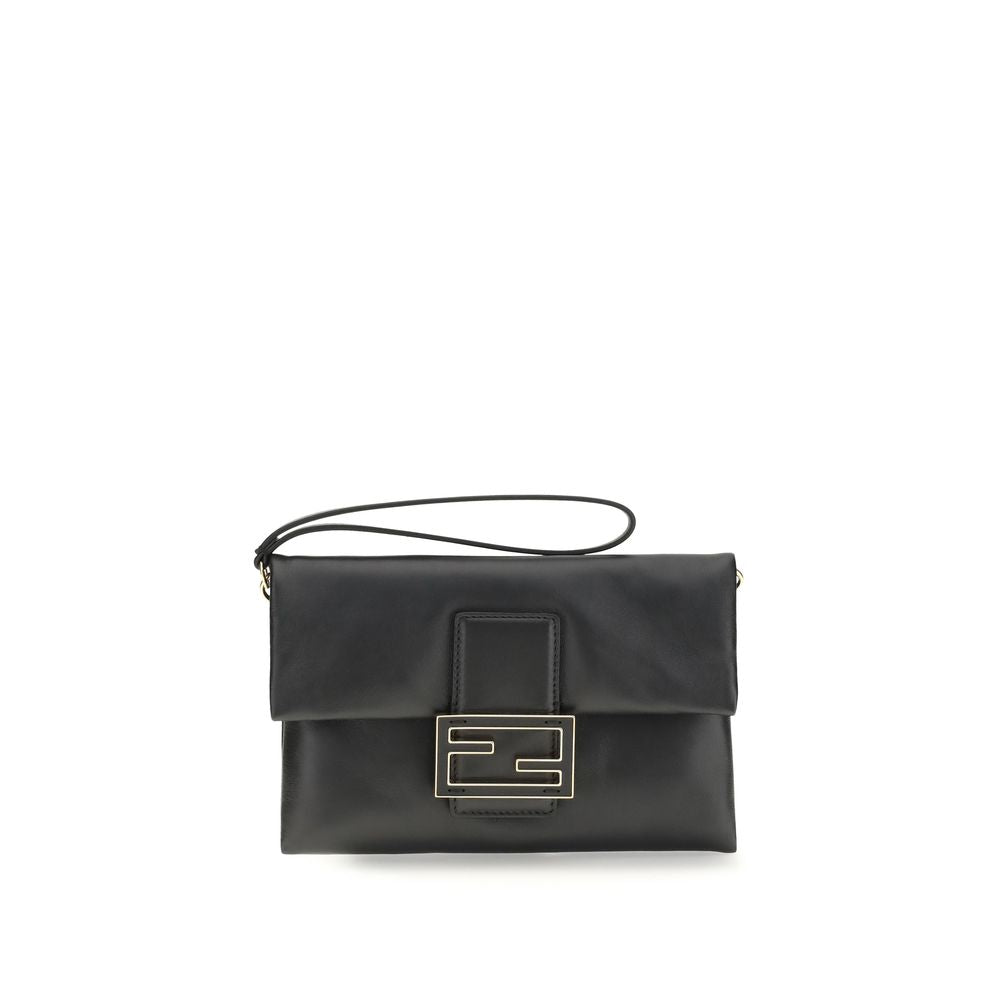 Fendi Mama Baguette Pouch Clutch Bag - Black